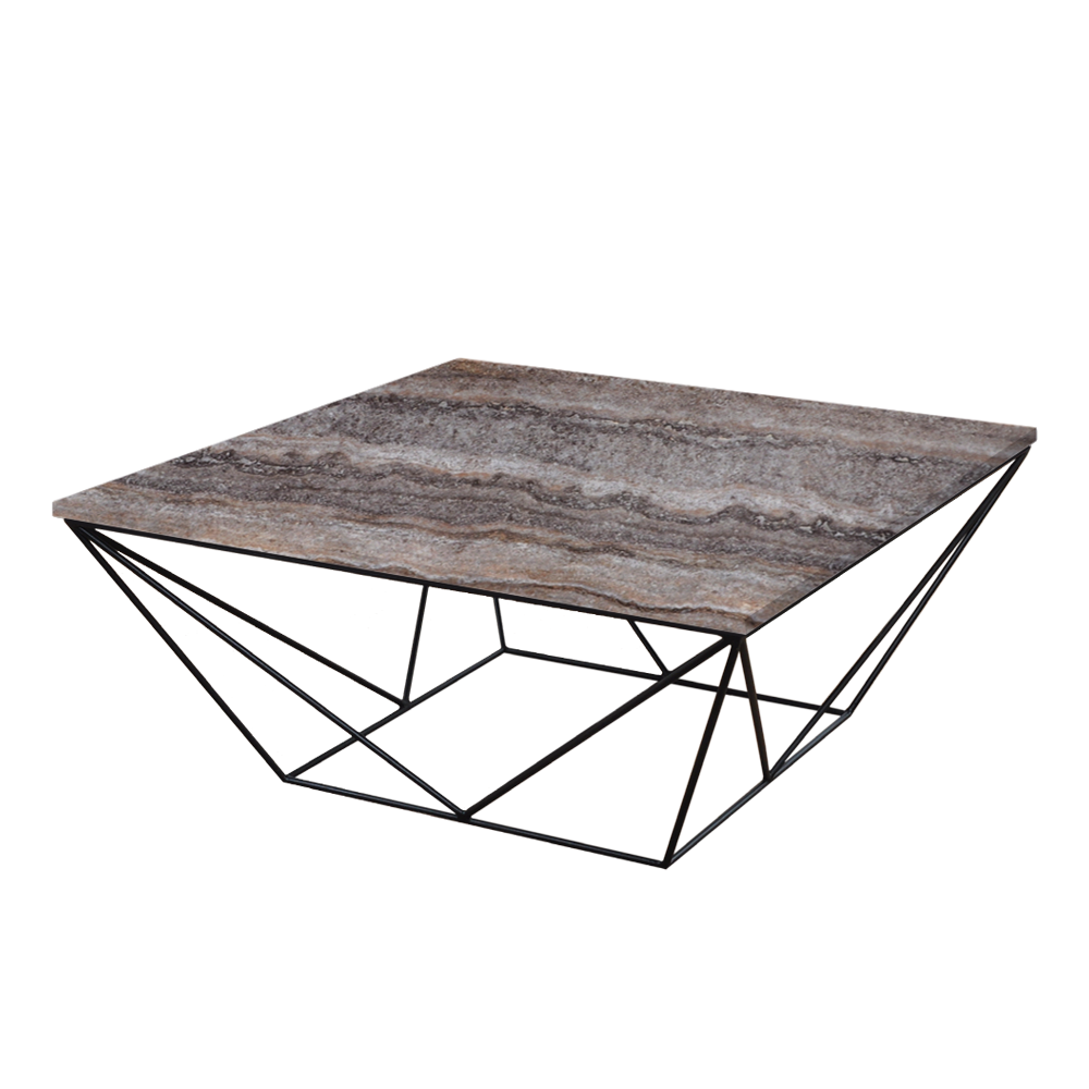 Marble Coffee Table Square Geo
