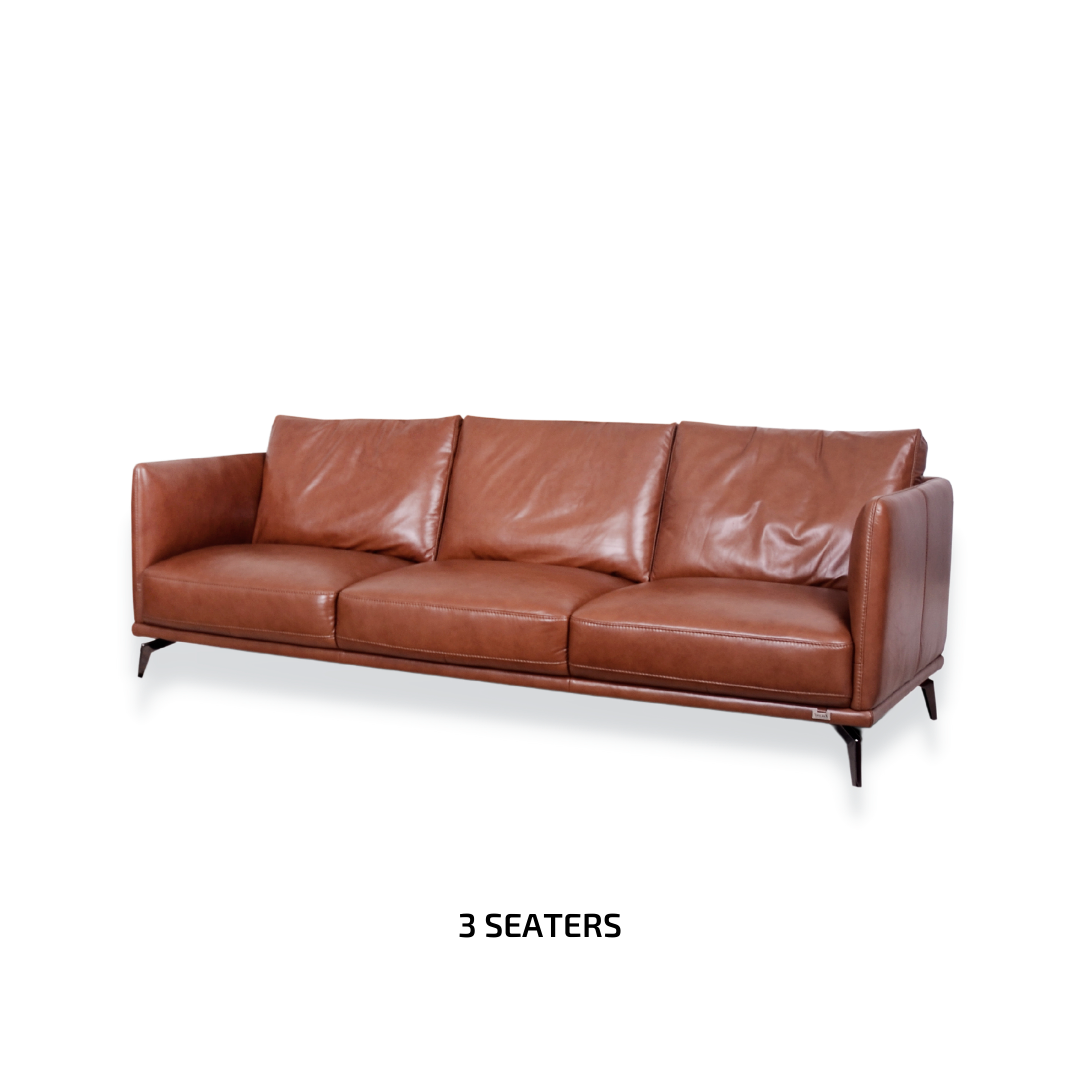 COLEMAN SEMI ANILINE LEATHER SOFA