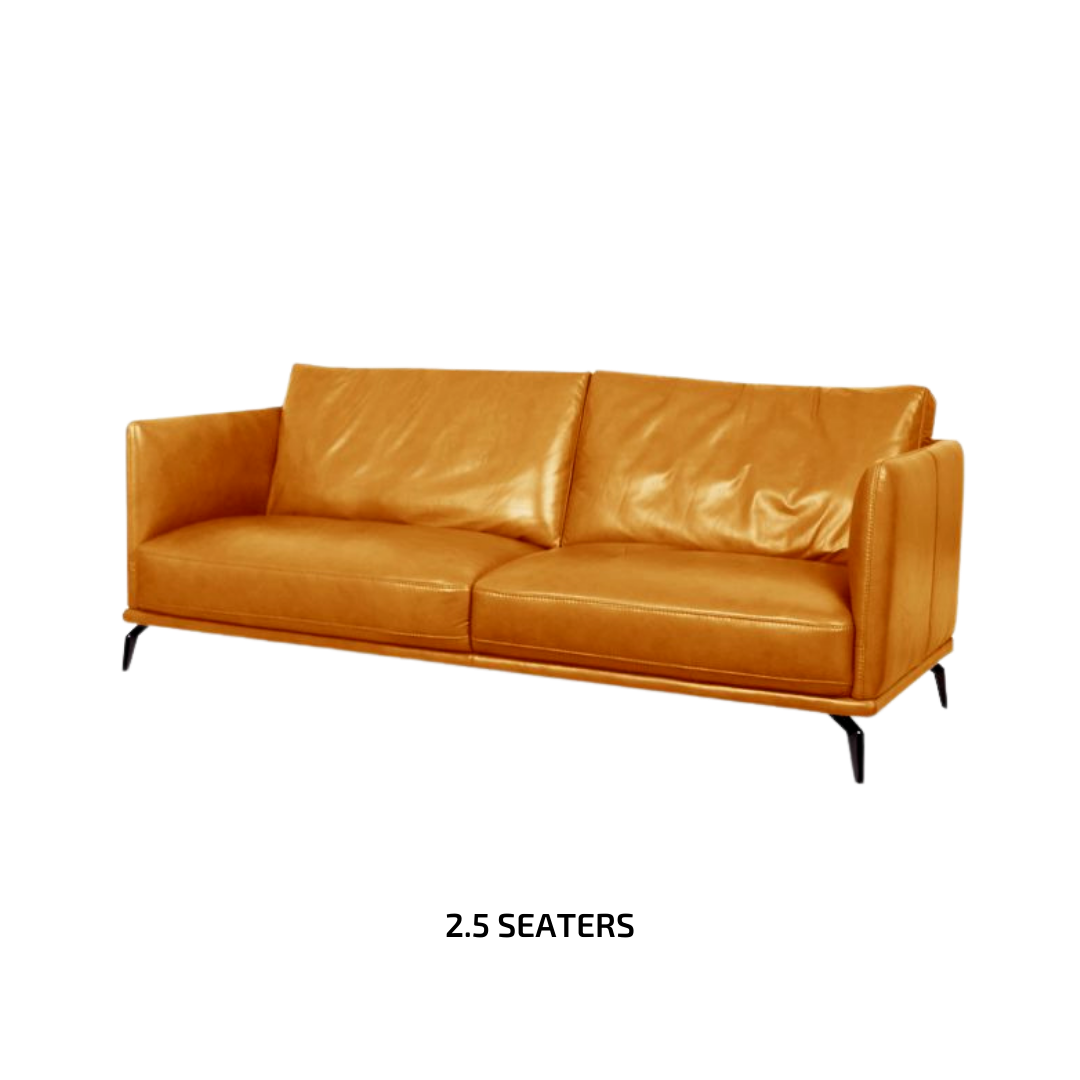 COLEMAN SEMI ANILINE LEATHER SOFA